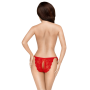 Culotte ouverte rouge Too hot to be real 