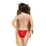 Culotte ouverte rouge Too hot to be real 