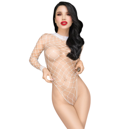 Body blanc large maille Scandalous 