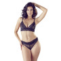 Ensemble 2 pièces dentelle avec strass 