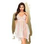 Nuisette et string assorti Blanc Naughty doll 