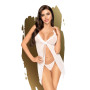 Babydoll et string assorti Blanc After sunset 