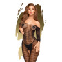 Bodystocking ouvert à l'entrejambe Noir Dreamy diva 