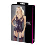 Bustier noir avec jarretelles amovibles 