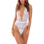 Body string blanc dentelle profond décolleté 
