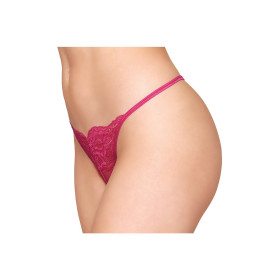 String ficelle rouge avec chaine strass 