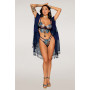 Ensemble soutien-gorge avec chainettes amovibles et string  
