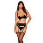 Soutien-gorge Demi-Seins en satin noir 