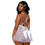 Body dentelle blanc avec tulle amovible 