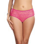 Panty taille basse, ouvert, fronces au dos 