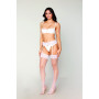 Soutien-gorge Demi-seins à armatures en fine dentelle blanche 