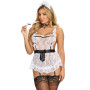 Costume sexy femme de chambre en tablier 
