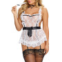 Costume sexy femme de chambre en tablier 