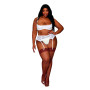 Soutien-gorge, grande taille, Demi-seins à armatures en dentelle blanche 
