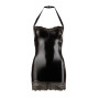 Petit robe aspect cuit Sexy noir avec dentelle 