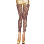 Legging fin voile imprimé léopard 