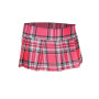 Mini-jupe plissée rose vif style ecossais 