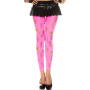 Legging rose fluo ajouré petits et grands trous 