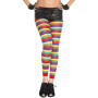 Legging fantaisie coloré bandes horizontales 