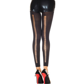 Legging noir fashion et fin ajouré sur l'arrière 