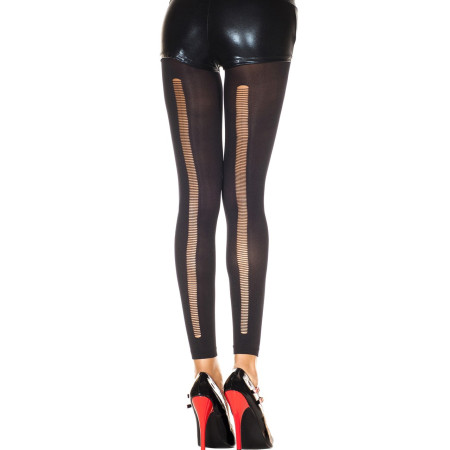 Legging noir fashion et fin ajouré sur l'arrière 