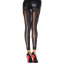 Legging noir fashion et fin ajouré sur l'arrière 