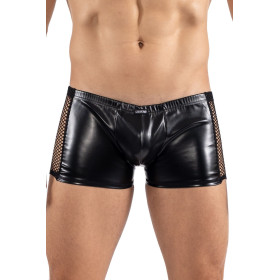 Boxer noir Black Desire en simili cuir 
