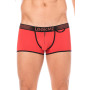 Mini-Pants rouge échancré avec zip 