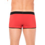 Mini-Pants rouge échancré avec zip 