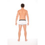 Mini-Pants blanc échancré avec zip 
