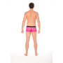 Boxer magenta en dentelle délicate 