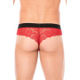 String rouge en dentelle délicate 