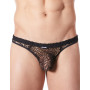 String noir sexy filet irrégulier fétichiste 