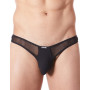 String noir sexy avec fine résille 
