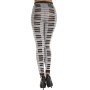 Leggings gris fashion imprimé touches de piano 