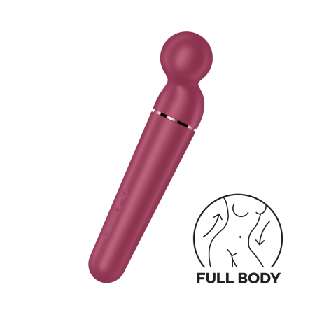 Vibromasseur wand rouge USB 60 vibrations Planet Wand-er Satisfyer 