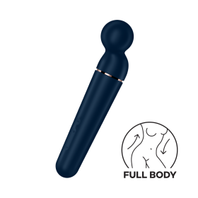 Vibromasseur wand bleu USB 60 vibrations Planet Wand-er Satisfyer 