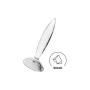 Gode anal en verre borosilicaté massif transparent Sparkling Crystal Satisfyer 