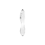 Gode en verre transparent haute qualité Dazzling Crystal 1 Satisfyer 