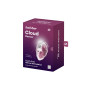 Stimulateur clitoridien par onde de pression sans contact et par vibration USB rose et blanc, Cloud Dancer Satisfyer 