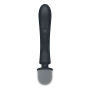 2 en 1 Vibromasseur rabbit et wand noir USB Triple Lover Satisfyer 