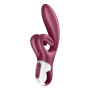 Vibromasseur rabbit point G rouge double stimulation clitoridienne Touch Me Satisfyer 