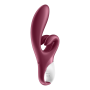 Vibromasseur rabbit point G rouge double stimulation clitoridienne Touch Me Satisfyer 