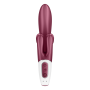 Vibromasseur rabbit point G rouge double stimulation clitoridienne Touch Me Satisfyer 