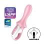 Vibromasseur anal gonflant connecté rose USB Air Pump Booty 5 Satisfyer 