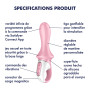 Vibromasseur anal gonflant connecté rose USB Air Pump Booty 5 Satisfyer 