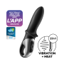 Vibromasseur noir USB, chauffant et connecté Hot Passion Satisfyer 
