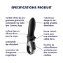 Vibromasseur noir USB, chauffant et connecté Hot Passion Satisfyer 