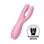 Vibromasseur point G avec stimulateur de clitoris USB rose Threesome 3 Satisfyer 