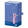 Vibromasseur point G avec stimulateur de clitoris USB rose Threesome 3 Satisfyer 